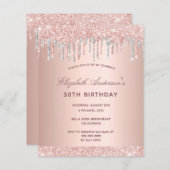 Rose Gold Glitzer Silber (Vorne/Hinten)