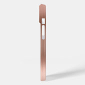 Rose Gold Glitzer Silver Glam Girly Signature Case-Mate iPhone Hülle (Rückseite / Links)