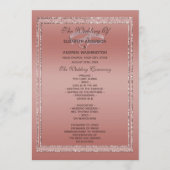 Rose Gold Glitzer & Silver Wedding Rings Programm (Vorderseite)