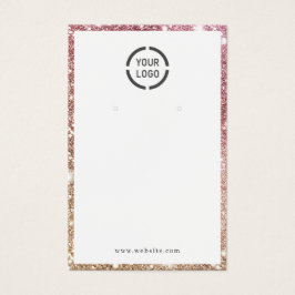 Rose Gold Glitzer Sonderzeichen Ohranzeige