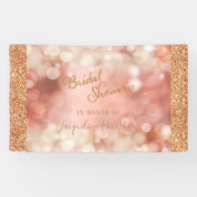 Rose Gold Glitzer Sparkasse Bokeh Pink Brautparty