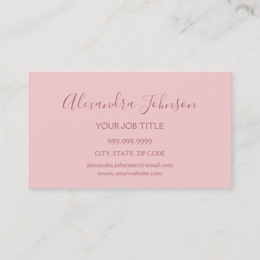 Rose Gold Glitzer Sparkasse Lashes Visitenkarte (Rückseite)