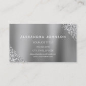 Rose Gold Glitzer Sparkle Eyelashes Mikroblasen Visitenkarte (Rückseite)