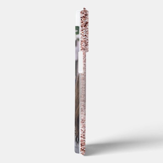 Rose Gold Glitzer Sparkle Foto Monogram iPhone Case-Mate iPhone Hülle (Rückseite / Rechts)