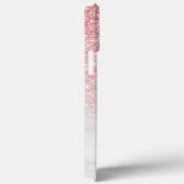 Rose Gold Glitzer Sparkle Personalisierter Name Case-Mate iPhone Hülle (Rückseite / Rechts)