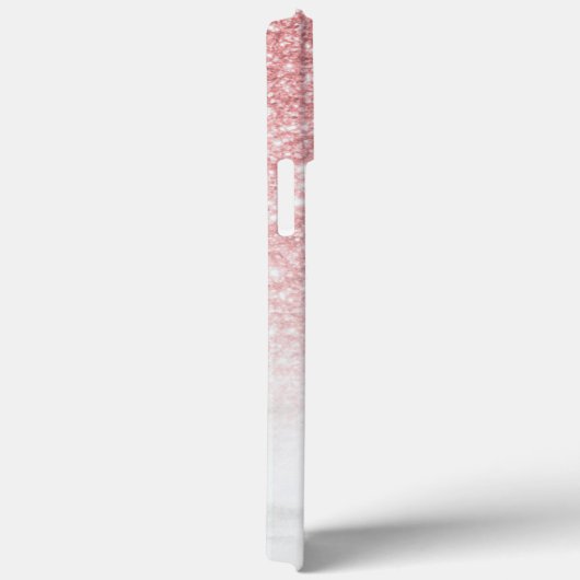 Rose Gold Glitzer Sparkle Personalisierter Name Case-Mate iPhone Hülle (Rückseite / Rechts)