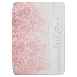 Rose Gold Glitzer Sparkle Personalisierter Name iPad Air Hülle