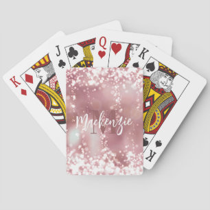 Rose Gold Glitzer Spielkarten