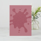 Rose Gold Glitzer Splash Einladung Custom (Stehend Vorderseite)
