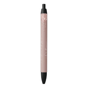 Rose Gold Glitzer-Ssparkle benutzerdefinierter Tex Kugelschreiber