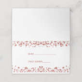 Rose Gold Glitzer Stars Platzkarte (Außenseite Aufgefaltet)