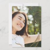 Rose Gold Glitzer süß 16 Einladung (Rückseite)