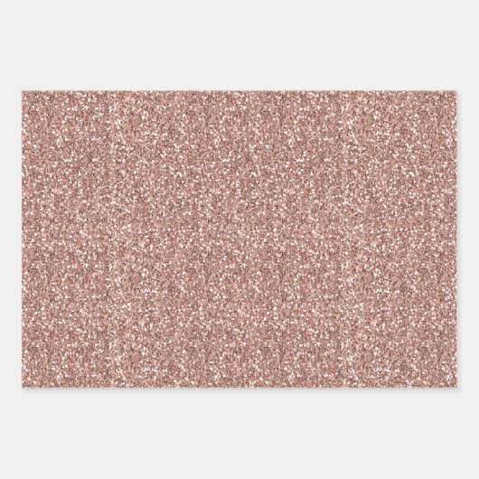 Rose Gold Glitzer Sweet 16 Personalisiert Pink Geschenkpapier Set (Vorderseite 2)