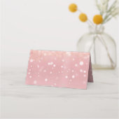 Rose Gold Glitzer Sweet 16 Personalisierte Platzka Platzkarte (Rückseite)