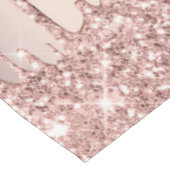 Rose Gold Glitzer Tableteclout mit benutzerdefinie Tischdecke (Schrägansicht)