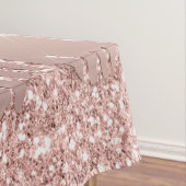 Rose Gold Glitzer Tableteclout mit benutzerdefinie Tischdecke (Beispiel)