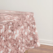 Rose Gold Glitzer Tableteclout mit Ihrem Textnamen Tischdecke (Beispiel)
