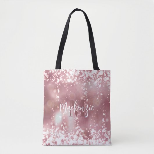 Rose Gold Glitzer Tasche (Vorderseite)