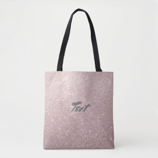 Rose Gold Glitzer Tasche (Vorderseite)