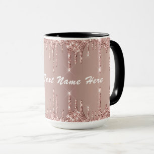 Rose Gold Glitzer Tasse-Geschenk mit benutzerdefin Tasse