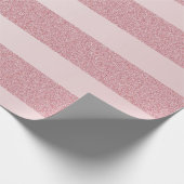 Rose Gold Glitzer Template Elegant Weihnachten Geschenkpapier (Ecke)