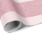 Rose Gold Glitzer Template Elegant Weihnachten Geschenkpapier (Rolleneckpunkt)
