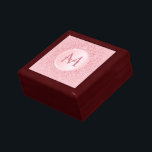 Rose Gold Glitzer Template Stilvoll modische Girly Erinnerungskiste<br><div class="desc">Rose Gold Glitzer Template Stilvolle modische Girly Monogram Elegant Moderne Holzschmuck Keepake Box.</div>