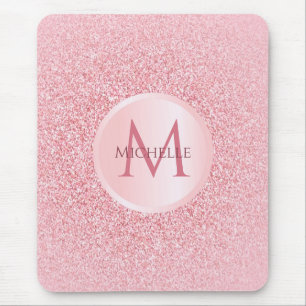 Rose Gold Glitzer Template Stilvoll modische Girly Mousepad