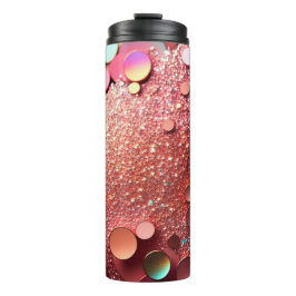Rose Gold Glitzer Thermal Tumbler 12oz Thermosbecher