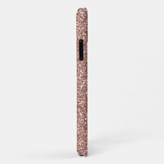 Rose Gold Glitzer Trendy Script Personalisiert Case-Mate iPhone Hülle (Hinten/Rechts)
