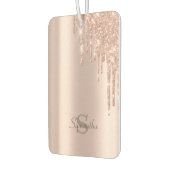 Rose Gold Glitzer Tropfen Autolufterfrischer (Links)
