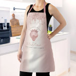 Rose Gold Glitzer Tropfen Erdbeeren Konfektion Schürze<br><div class="desc">Hier ist ein wunderbarer Weg, um den Spaß am Backen zu erhöhen und Ihr Geschäft weiter zu fördern. Genießen Sie die kulinarischen Abenteuer, wenn Sie diese elegante, raffinierte, einfache und moderne Schürze tragen. Eine funkelnd, Rose Gold Erdbeere und Glitzer Tropfen, zusammen mit Kalligraphie Drehbuch handgeschriebene Typografie, überlagern ein Imitat metallische...</div>