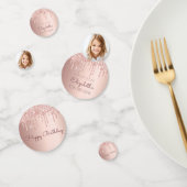 Rose Gold Glitzer Tropfen Foto Girl Konfetti (Gruppe)