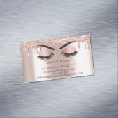 Rose Gold Glitzer Tropfen Imitate Lashes, Makeup A Magnetische Visitenkarte (Beispiel)