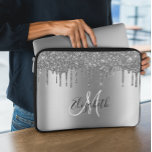 Rose Gold Glitzer Tropfen Metal Monogram Trendy Laptopschutzhülle<br><div class="desc">Dieses Design kann in dem Bereich personalisiert werden, der durch das Ändern des Fotos und/oder Textes zur Verfügung gestellt wird. Sie können auch angepasst werden, indem Sie auf Vorlage personalisieren klicken und dann auf die Schaltfläche klicken, um weitere Optionen anzupassen, um die Hintergrundfarbe zu löschen oder zu ändern, Text hinzuzufügen,...</div>