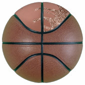 Rose Gold Glitzer Tropfen Name Team Number Year Basketball (Rechts)