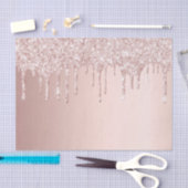 Rose Gold Glitzer Tropfen rosa gürtelig glitzern Seidenpapier (Handwerk)