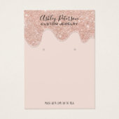 Rose Gold Glitzer Tropfen Schmuckohrringe anzeigen (Vorderseite)