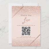 Rose Gold Glitzer Typografie Rosa Schild Einladung (Vorderseite)