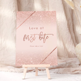 Rose Gold Glitzer Typografie Rosa Schild Einladung