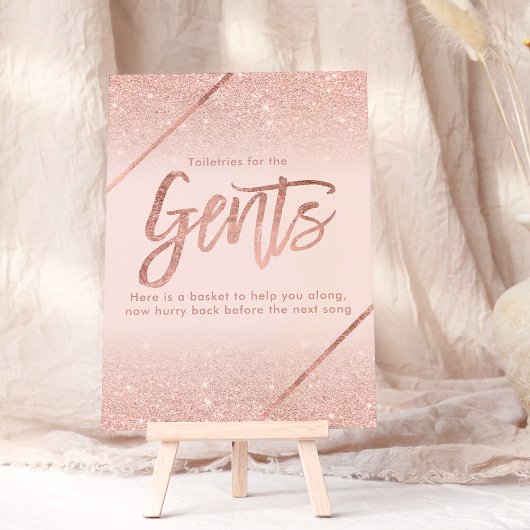 Rose Gold Glitzer Typografie Rosa Schild Einladung