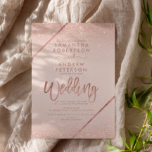 Rose Gold Glitzer Typografie rot Rosa Hochzeit