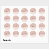 Rose Gold Glitzer Typografie rot Rosa Sweet 16 Runder Aufkleber (Blatt)