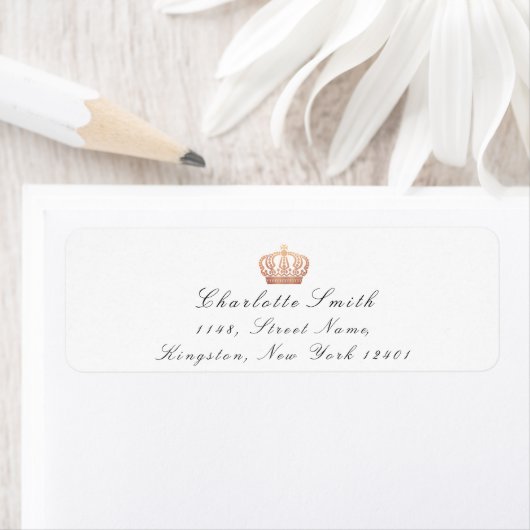 Rose Gold Glitzer UAWG Kronprinzessin Bridal White (Insitu)