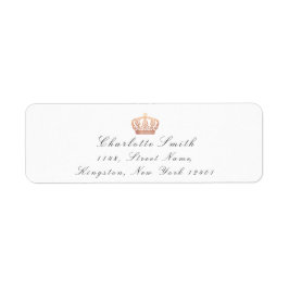 Rose Gold Glitzer UAWG Kronprinzessin Bridal White