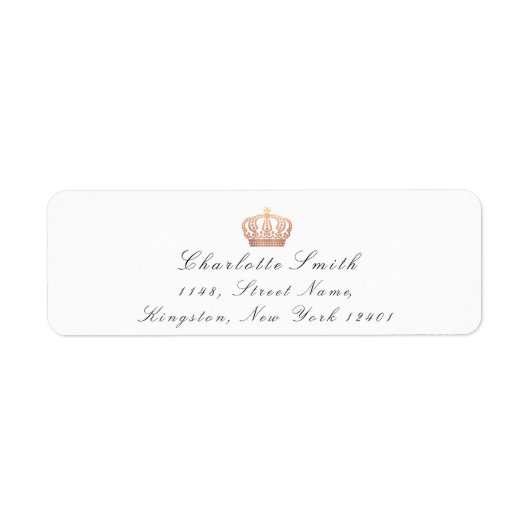 Rose Gold Glitzer UAWG Kronprinzessin Bridal White (Vorne)