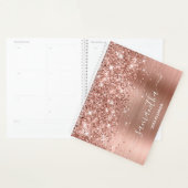 Rose Gold Glitzer und Foil Girly Signature Planer (Anzeige)