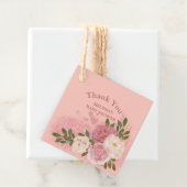 Rose Gold Glitzer und Glam Custom Geschenkanhänger (Beispiel)