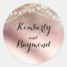 Rose Gold Glitzer und Hochzeitslicht