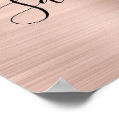 Rose Gold Glitzer und Metallic Foil Online Store Poster (Ecke)